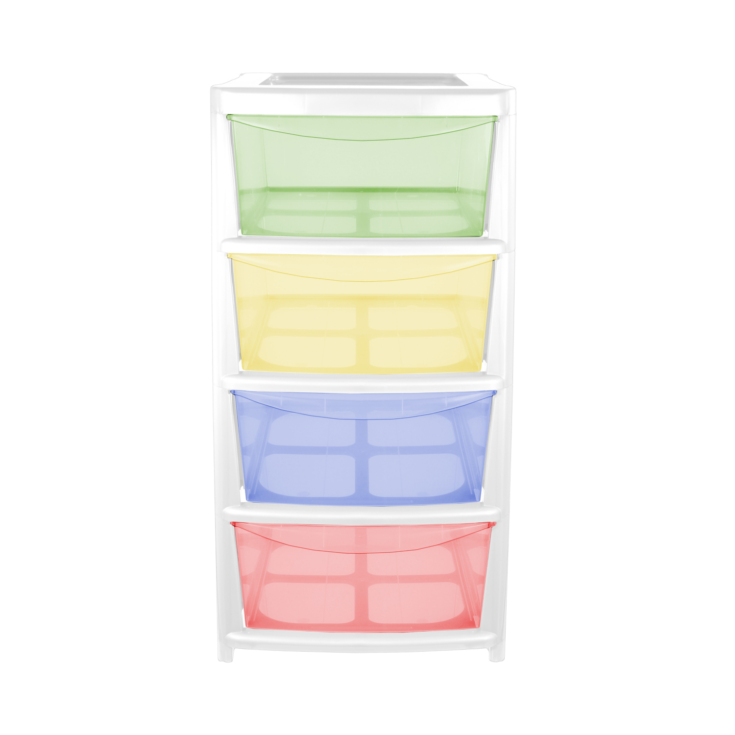 George Multi Plastic 4 Drawer Storage Unit