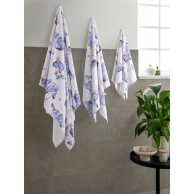 Disney Lilac Winnie The Pooh Eeyore Printed Towel Range Bath Towel