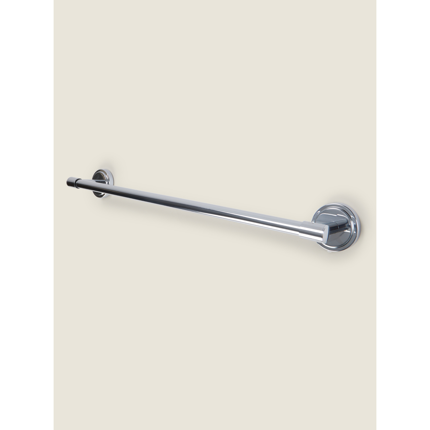 George Silver -Tone Wall Mounted Towel Rail
