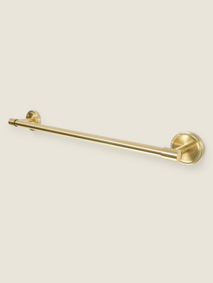 Brass Wall Mounted Towel Rail Home at ASDA