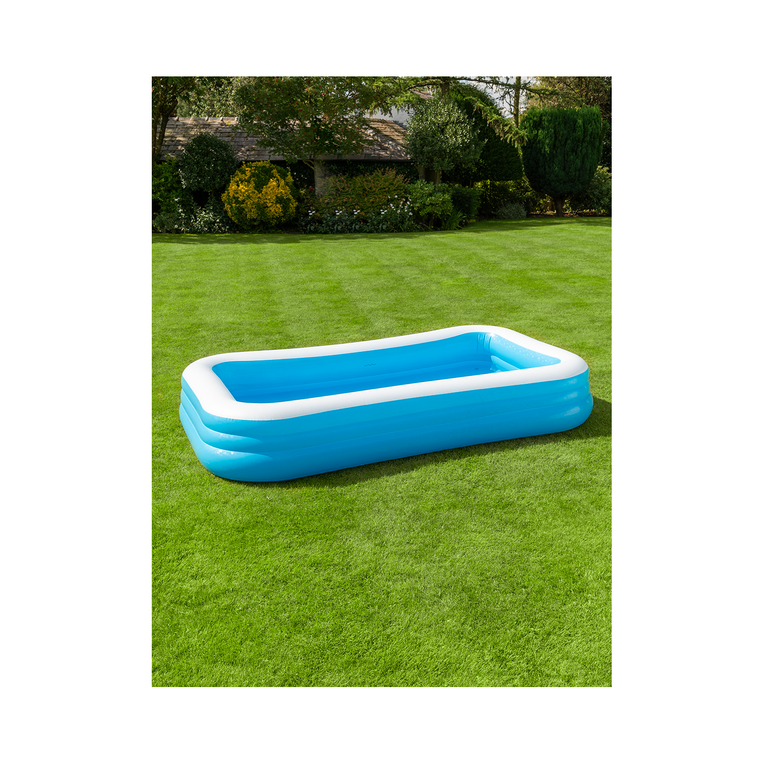 George Blue Hapello Rectangular Family Pool