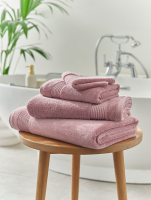 Ash Pink Egyptian Cotton Towel Range Home at ASDA