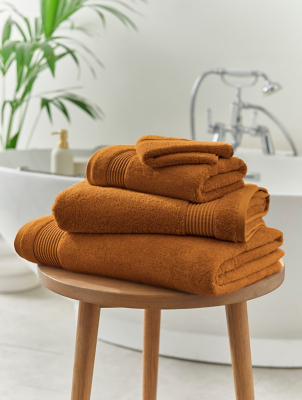 Caramel Egyptian Cotton Towel Range Home at ASDA