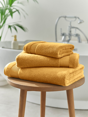 Orange Hand Towels Asda Yellow Egyptian Cotton Towel Range