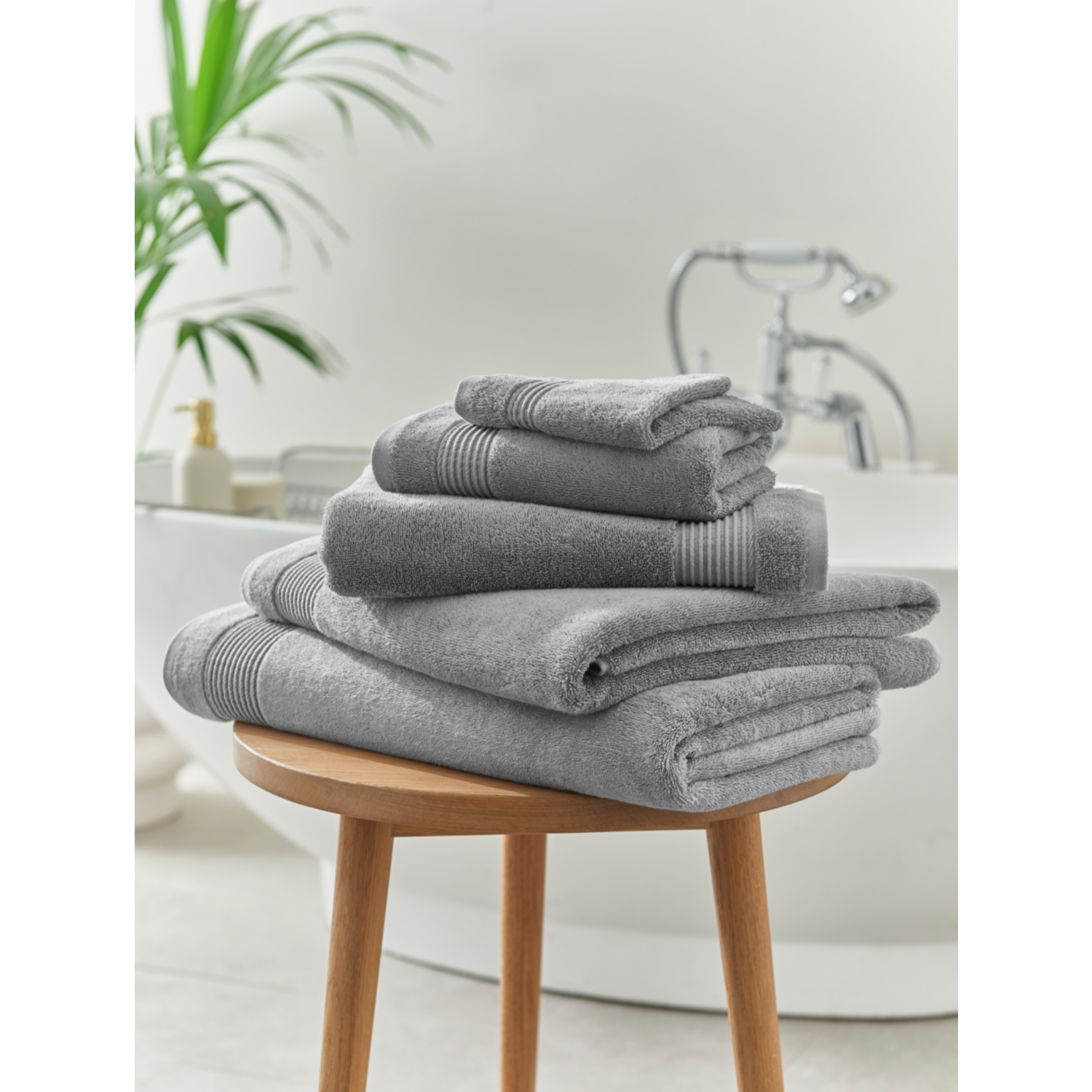 George Titanium Egyptian Cotton Towel & Bath Mat Range
