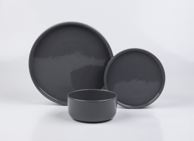 Simply Grey Dinner Set 12 Piece Home at ASDA