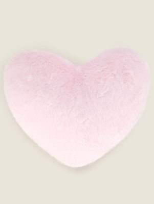 Pink HeartShaped Cushion Home at ASDA