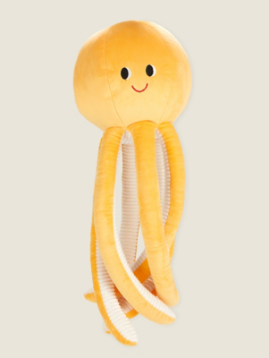 Yellow Octopus Cushion Home at ASDA