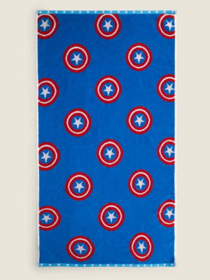 Marvel Captain America Jacquard Cotton Towel Home at ASDA