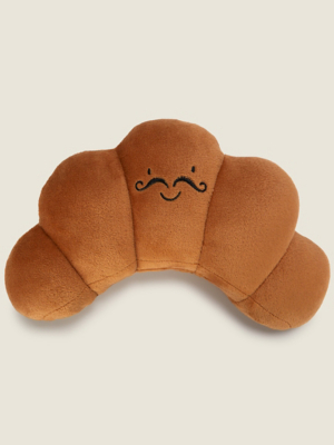 Brown CroissantShaped Cushion Home at ASDA