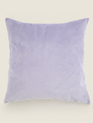 Lilac Cord Cushion Cover Home at ASDA