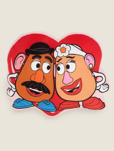 Disney Mr & Mrs Potato Head-Shaped Pink Cushion