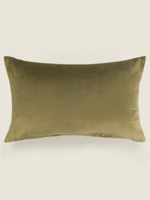 Rectangular Velvet Cushion Home at ASDA