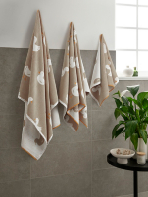 Natural Duck Towel Range Home George At ASDA   5063089410066