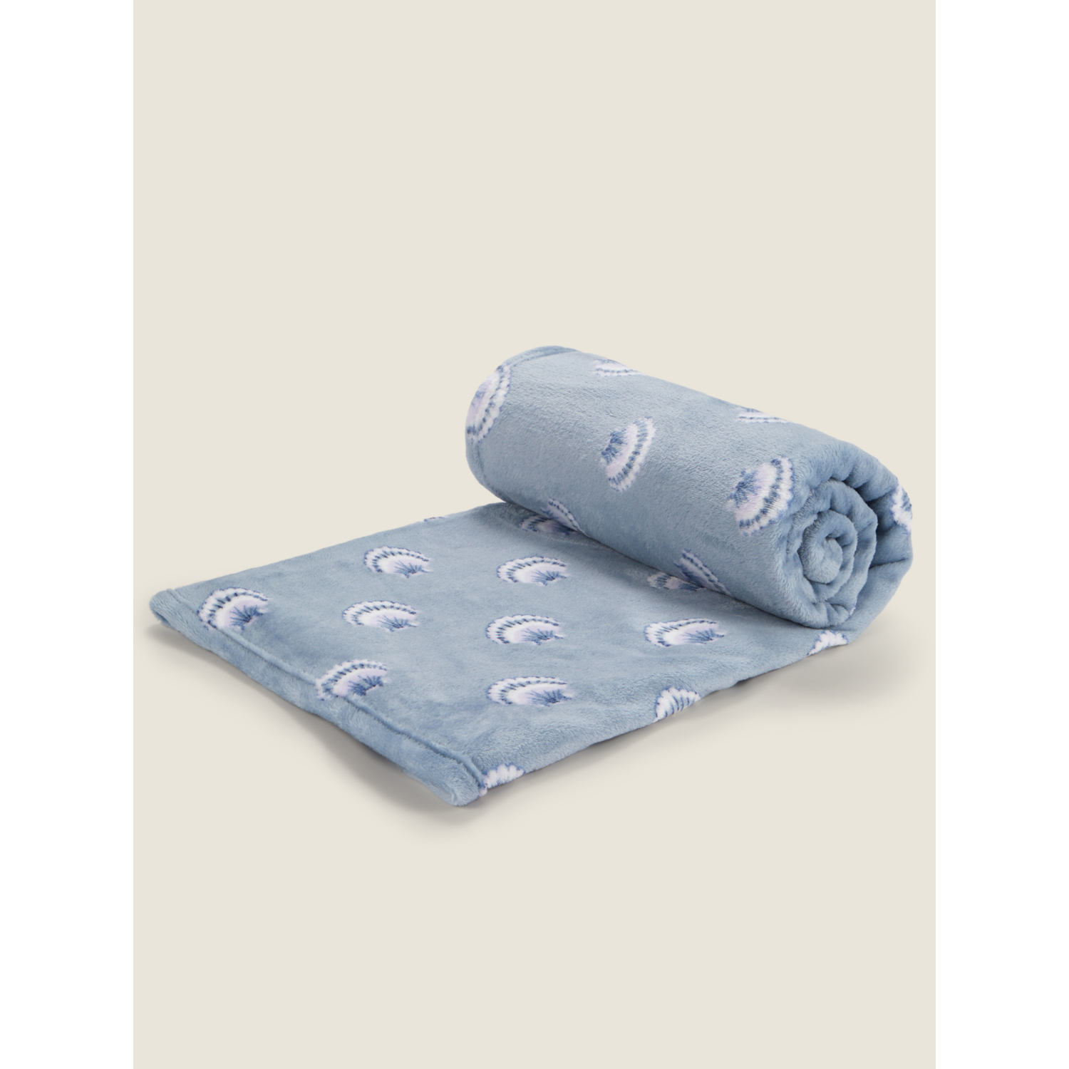 George Blue Super-Soft Shell Throw - 150Cm X 120Cm