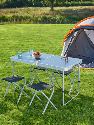 Folding Table and Stools Outdoor & Garden at ASDA