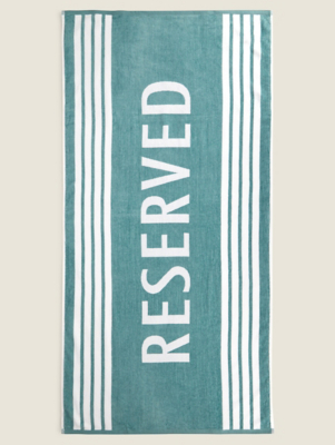 Beach Towel with caption Reserved main image 0
