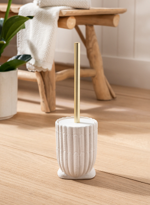 Stacey Solomon Cream Shell Toilet Brush Home at ASDA