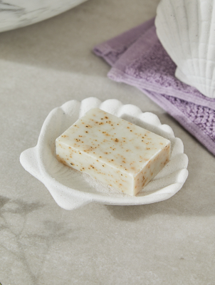 Stacey Solomon Cream Shell Soap Dish Home at ASDA