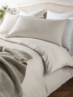 Stacey Solomon Oatmeal Bobble Edge Duvet Set Home at ASDA