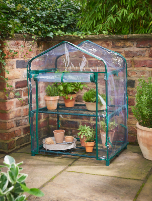 2 Tier Garden Greenhouse Outdoor & Garden at ASDA