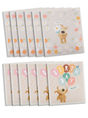 Boofle Birthday Cards 12 Pack Toys & Character at ASDA