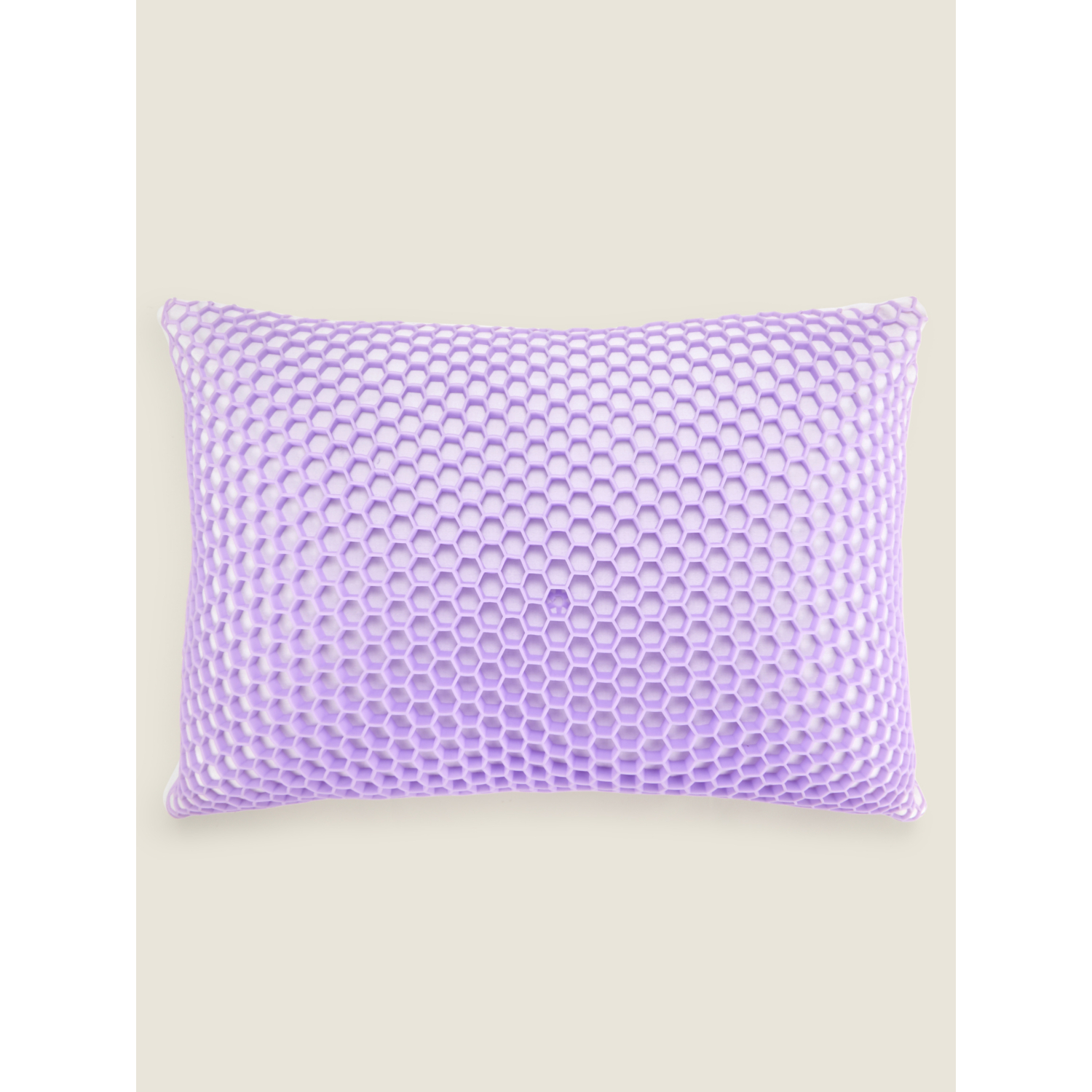 George Purple Honeycomb Pillow