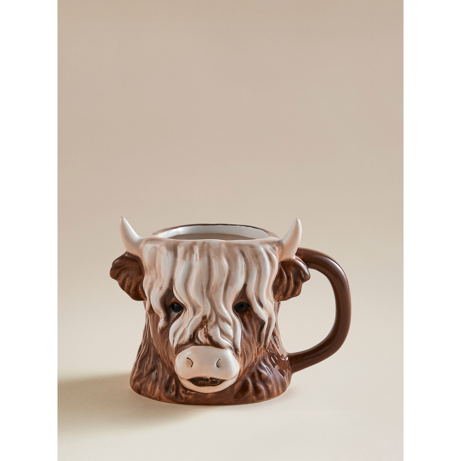 George Brown Highland Cow-Shaped Mug