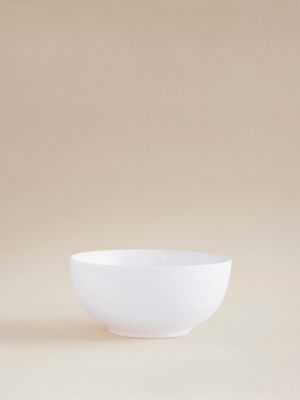 White Fine China Cereal Bowl