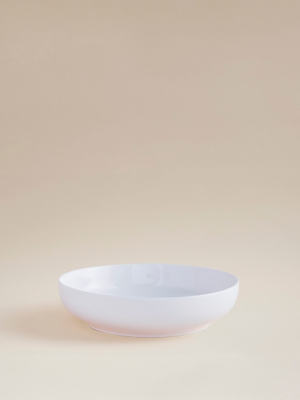 White Fine China Pasta Bowl