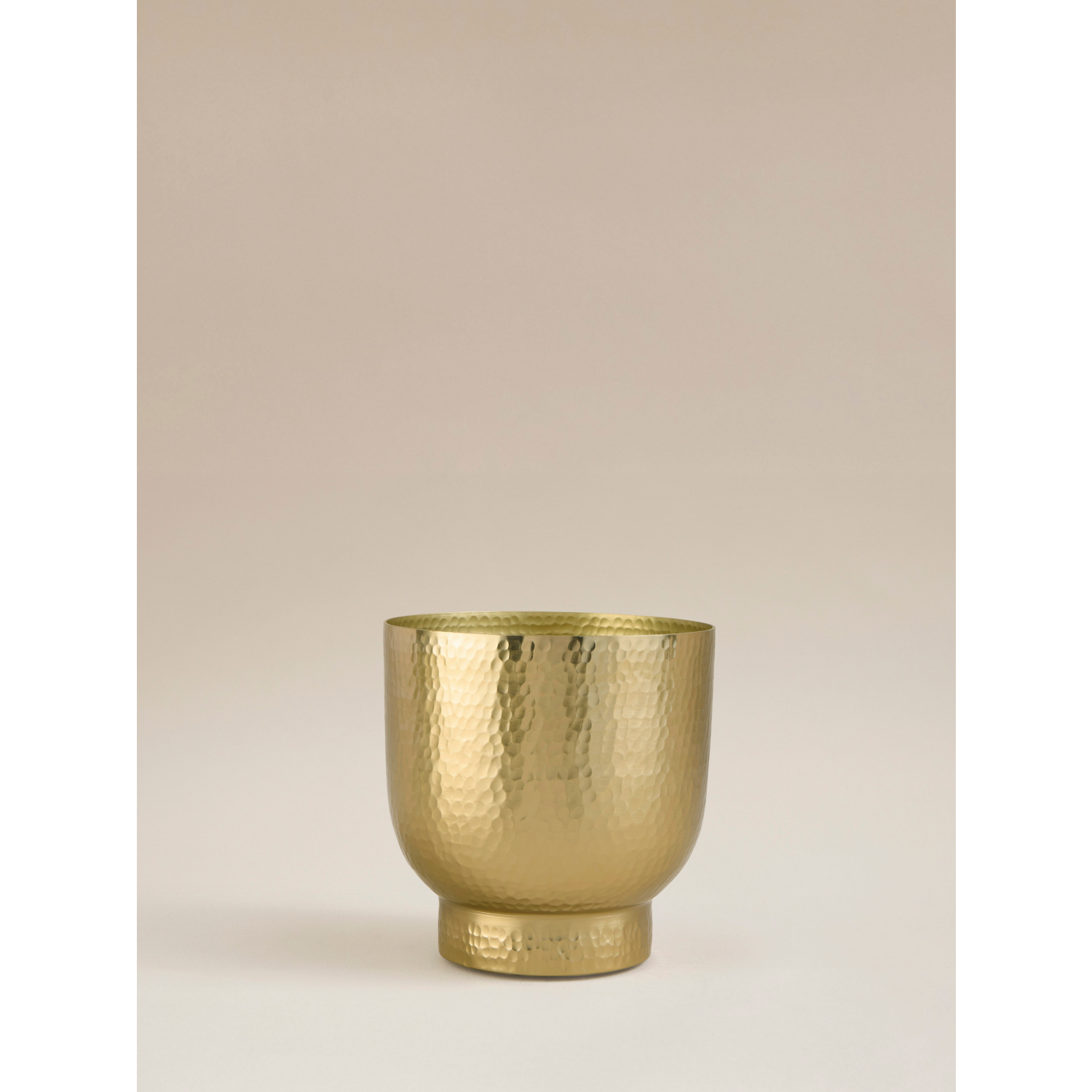 George Gold -Tone Textured Planter