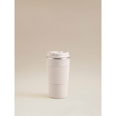 George Beige Metal Travel Mug 450ml - Beige