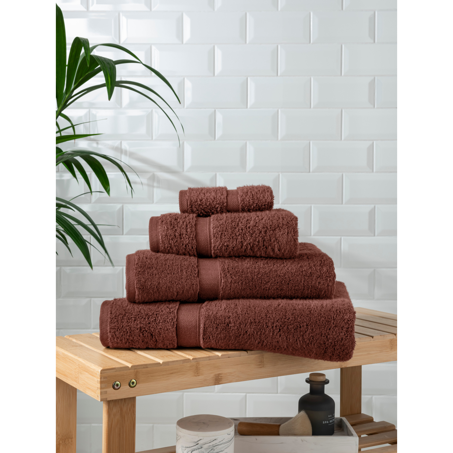 George Brown Super Soft Hand Towel - Brandy