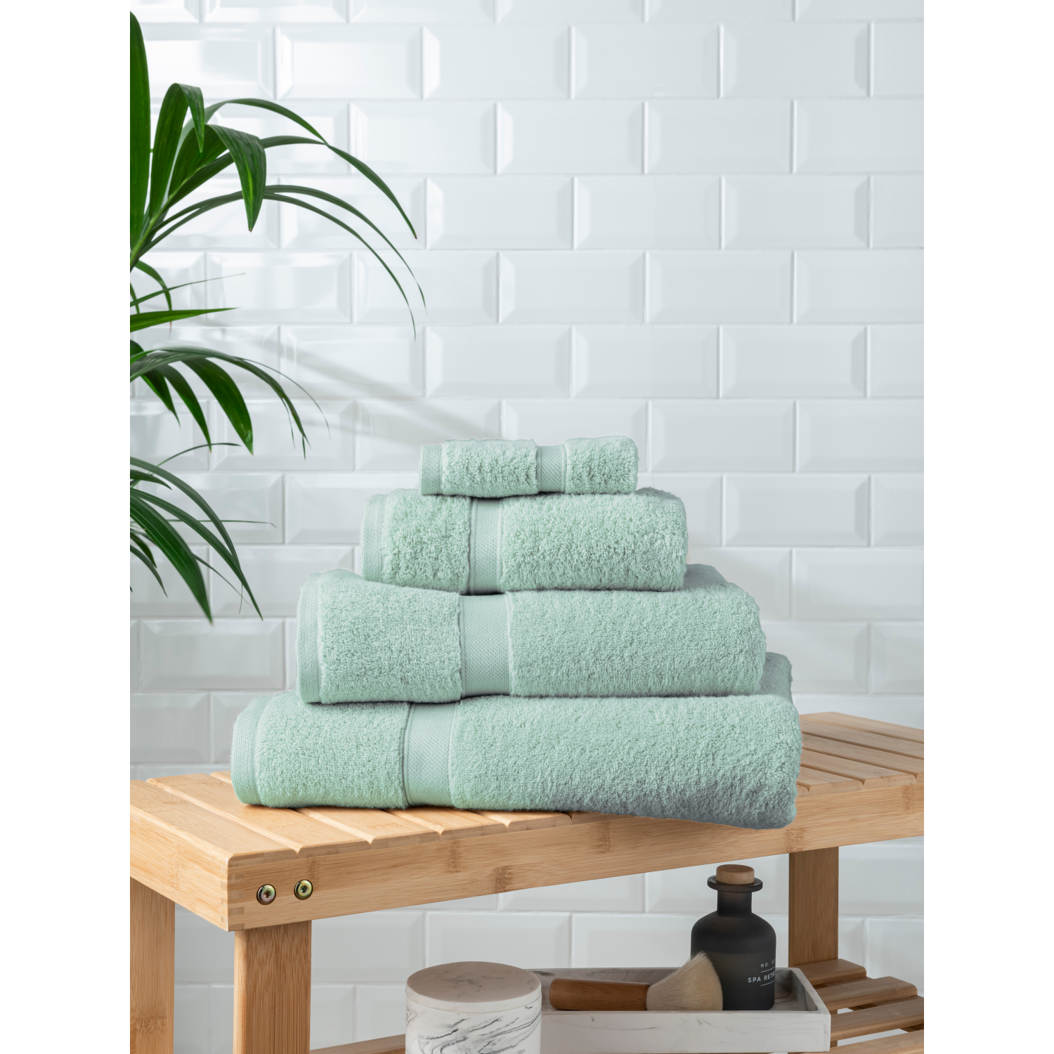 George Duck Egg Pale Super Soft Cotton Towel & Bath Mat Range