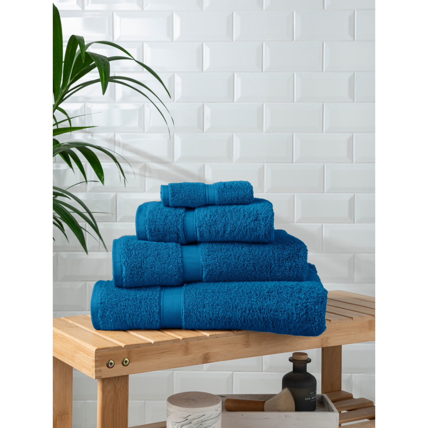 George Blue Super Soft Bath Towel - Electric