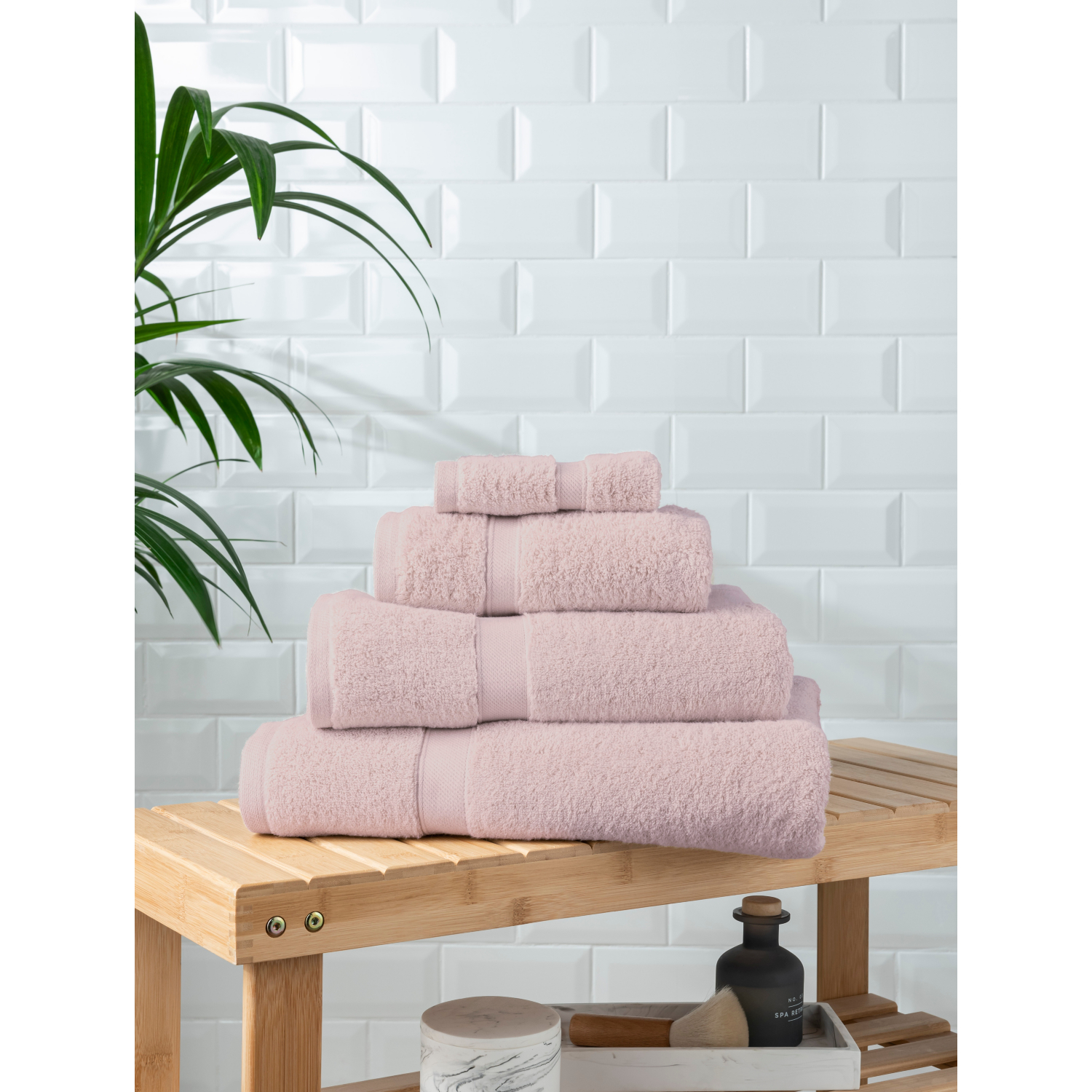 George Pink Super Soft Bath Towel - Pale