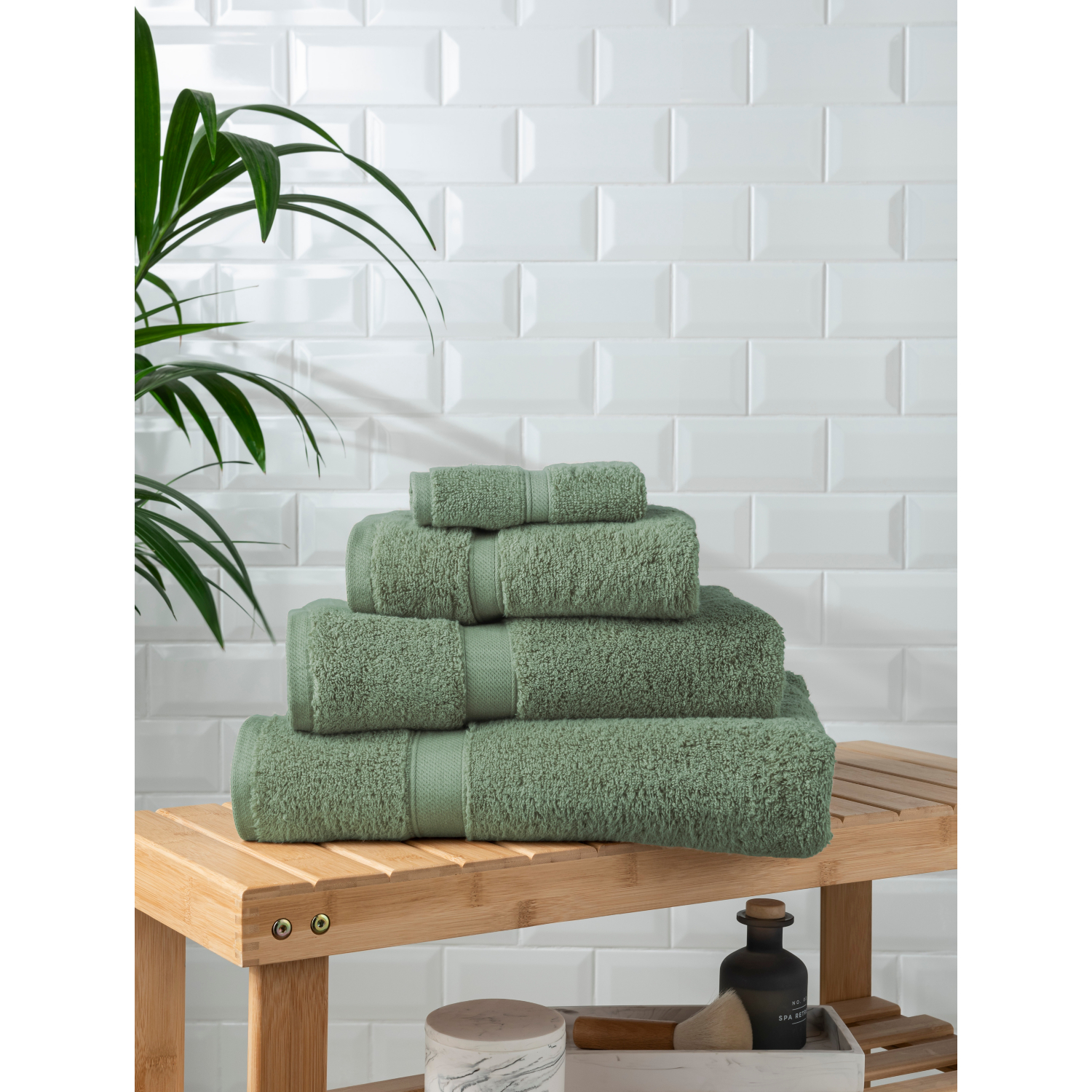 George Green Super Soft Face Cloth - Hedge