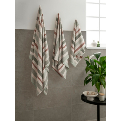 George Multi Ribbed Stripe Bath Towel