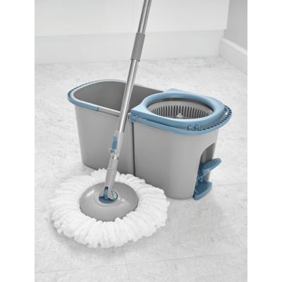 George Home Grey Spin Mop Set