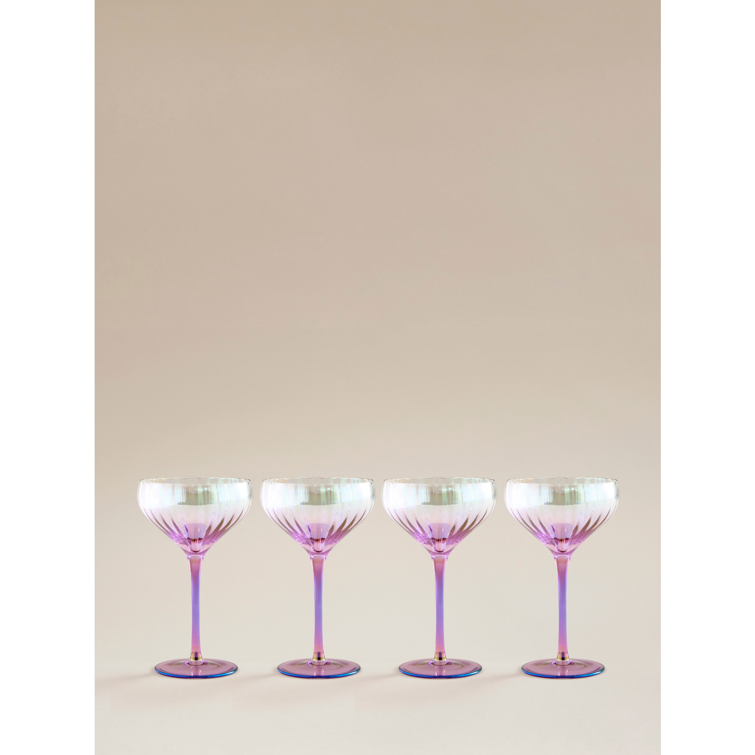 George Iridescent Coupe Glass - Set Of 4