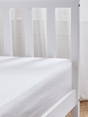 Stacey Solomon Natural Spotty Fitted Sheet Home at ASDA