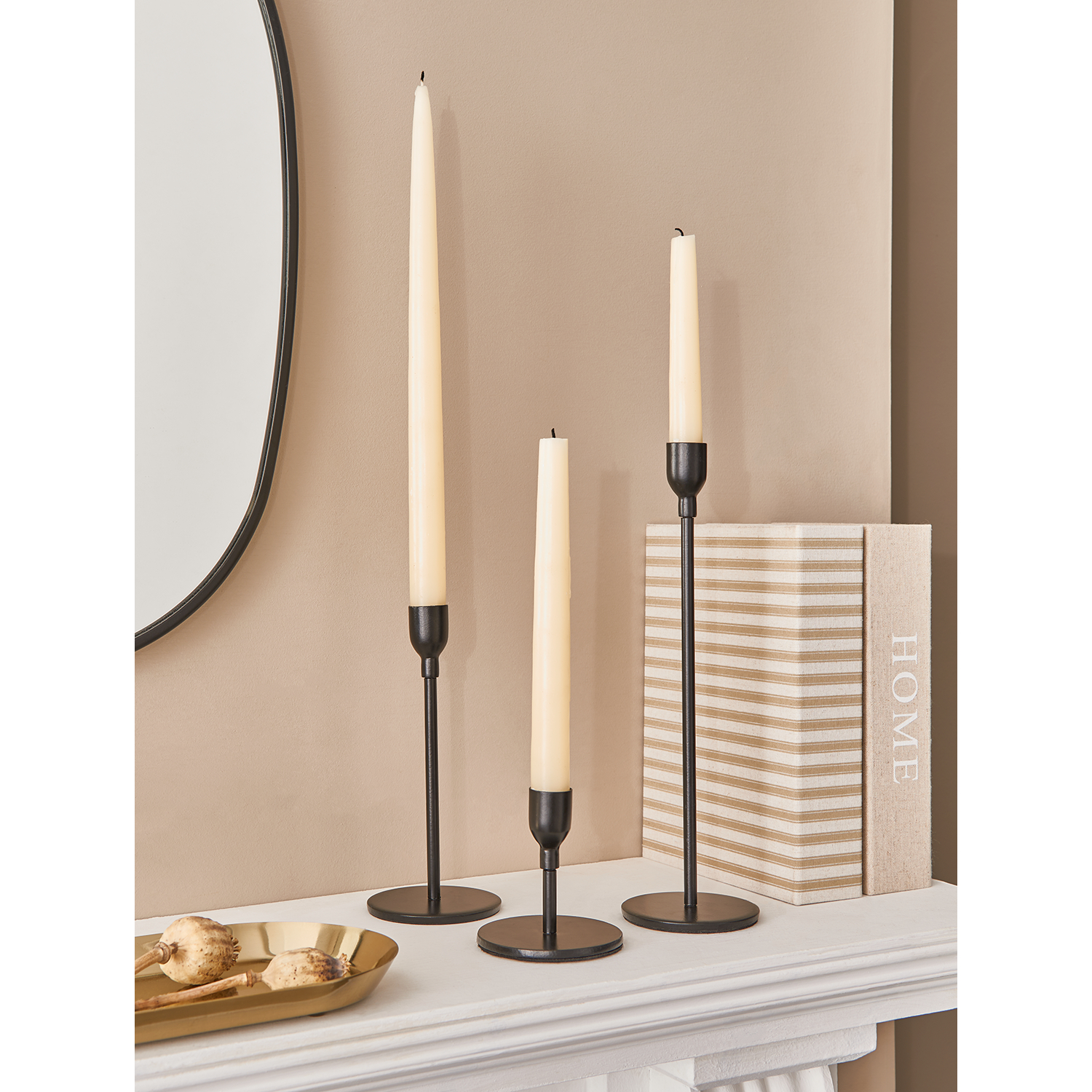 George Black Stacey Solomon Metal Candle Holder - Set Of 3