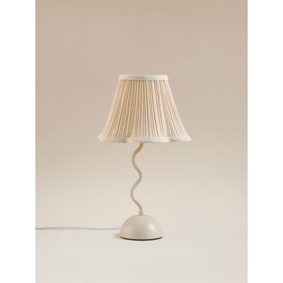 George Natural Wave Lamp - Cream