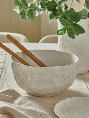 Stacey Solomon White Snowflake Serving Bowl