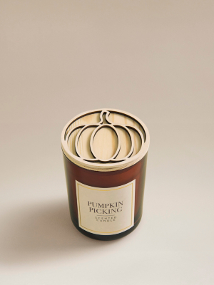 asda tobacco tin Orange Pumpkin Laser Cut Scented Candle | Home