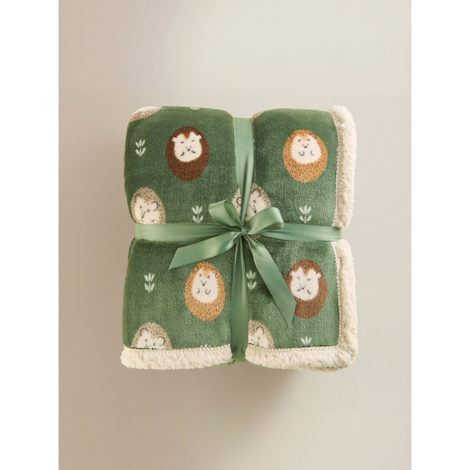 George Green Hedgehog Sherpa Throw - 120Cm X 150Cm
