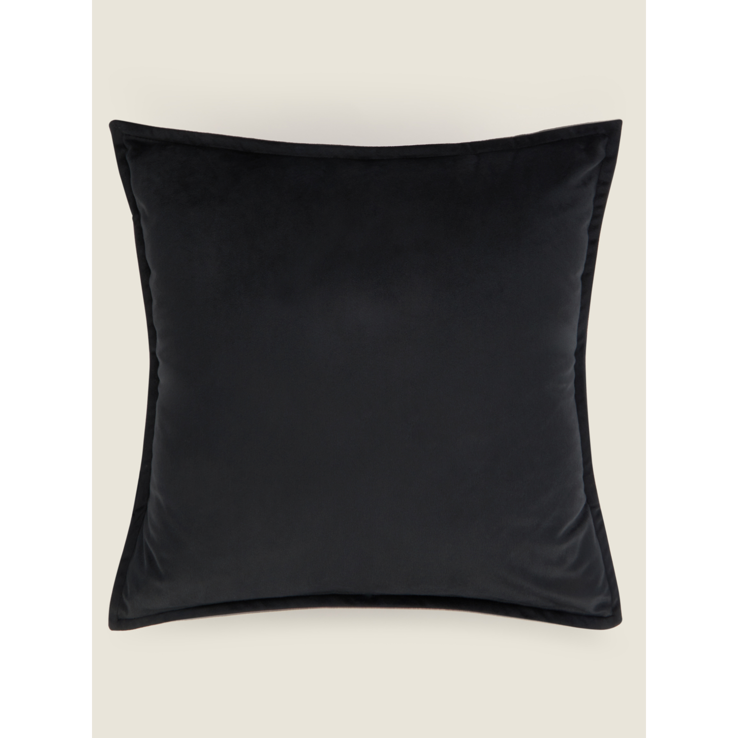 George Black Velvet Cushion - 43Cm X 43Cm