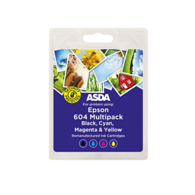 George ASDA Remanufactured Epson 604 Multipack Ink Cartridges - Multi