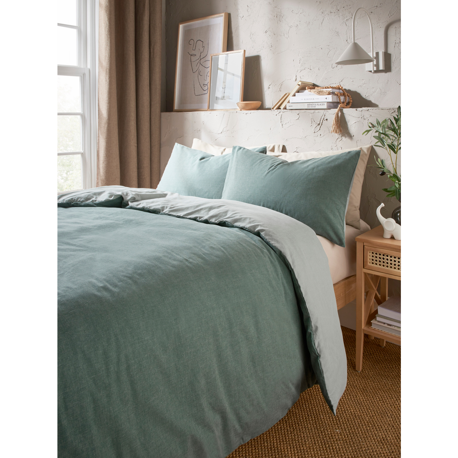 George Green Reversible Textured Duvet Set