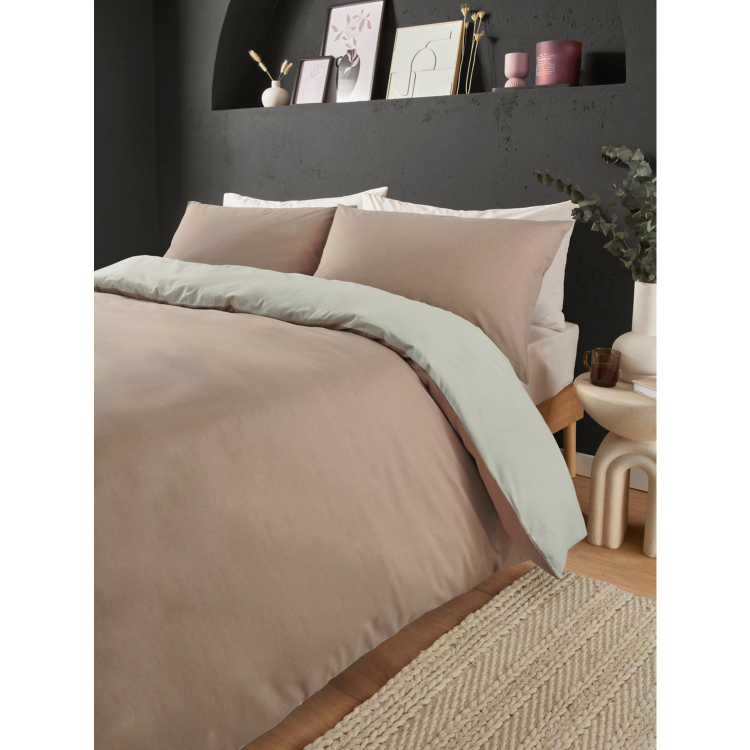 George Nude Reversible Textured Duvet Set